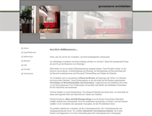 Tablet Screenshot of grossmann-architekten.de